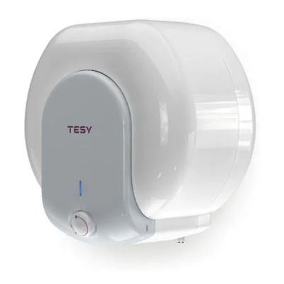 Boiler electric Tesy Compact Line TESY  GCA 1015L52RC, putere 1500 W, capacitate 10 L, presiune 0.9 Mpa, izolatie 19 mm, instalare deasupra chiuvetei, control mecanic, clasa energetica C, protectie sticla ceramica, timp incalzire 23 min, termostat re
