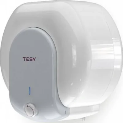 Boiler electric Tesy Compact Line TESY  GCA1515L52RC, putere 1500 W, capacitate 15 L, presiune 0.9 Mpa, izolatie 19 mm, instalare deasupra chiuvetei, control mecanic, clasa energetica C, protectie sticla ceramica, timp incalzire 35 min, termostat reg