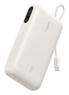 BOOSTCHARGE PWRBANK W/ DISPLAY/SAND / 20000MAH W/ USB-C CABLE