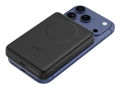 BOOSTCHARGE SLIM MAGN POWERBANK/BLACK / 10000MAH W/ MAGCESSORY