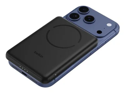 BOOSTCHARGE SLIM MAGN POWERBANK/BLACK / 5000MAH W/ MAGCESSORY
