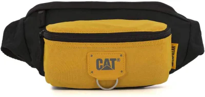 Borseta CATERPILLAR Millennial Classic - Raymond, material 600D HD polyester - negru cu galben "CAT-83432-12"