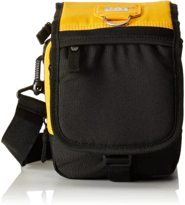 Borseta de umar CATERPILLAR Millennial Classic - Ronald, material 600D HD polyester - negru cu galbe "CAT-83439-12"