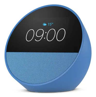 Boxa inteligenta Amazon Echo Spot 2024, Display 2.83", Wi-Fi, Bluetooth,Albastu,"171879"