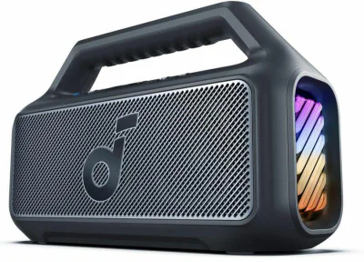 Boxa portabila Anker "Soundcore Boom 2" 60W, Bluetooth 5.3, acumulator 4900 mAh, timp redare 24h, timp incarcare 5.5h, IPX7, 296 x 185 x 101mm, negru - gri, "A3138012" - 194644188276