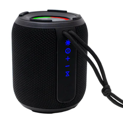 Boxa Spacer portabila bluetooth, YOUPI-BK, RMS: 6W, RGB, acumulator 1800mAh, timp de functionare pana la 5 ore, pana la 10m, AUX, FM radio, microSD, incarcare USB Type-C, IPX5, BLACK