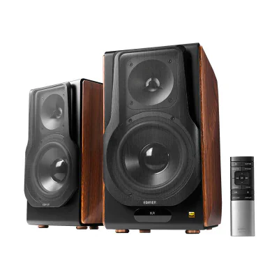 BOXE EDIFIER 2.0, RMS: 256W (2 x 8W, 1 x 120W, 1 x 120W), bluetooth, telecomanda wireless, volum, bass, treble, optical, coaxial, brown, USB, "S3000MKII"