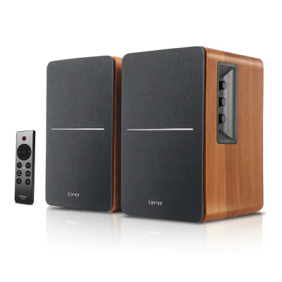 BOXE EDIFIER 2.0, RMS: 42W (2 x 21W), bluetooth, telecomanda wireless, volum, bass, treble, optical, sub-out, black, "R1280DBS-BK"