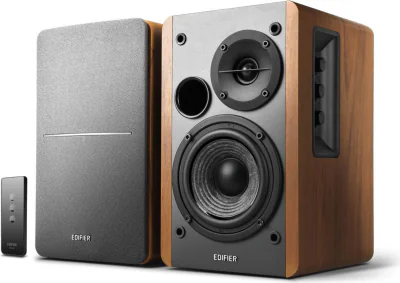 BOXE EDIFIER 2.0, RMS: 42W (2 x 21W), telecomanda wireless, volum, bass, treble, brown, "R1280T"