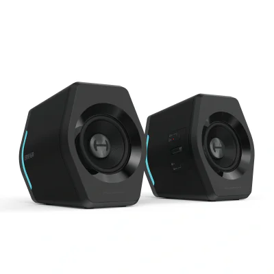 BOXE EDIFIER Gaming 2.0, RMS: 16W (2 x 8W), bass 2.75",control volum,BT/USB/AUX,sound mode: Music/Game/Movie,12 x LED RGB, frecv. rasp 98Hz-20KHz, 220V power,black, "G2000-BK"