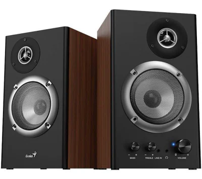 BOXE GENIUS 2.0, RMS: 36W (2 x 18W), amplificare integrata, black&brown wood, "SP-HF1200B" "31730049400"