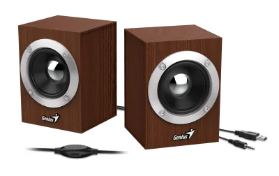 Boxe PC Genius SP-HF 280 Wood, Sistem 2.0, Maro