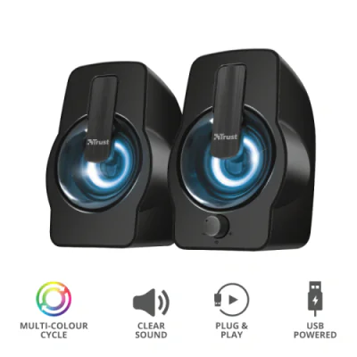 Boxe PC TRUST Gemi, cu fir, 6W RMS