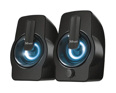 Boxe Stereo Trust Gemi RGB 2.0 Speaker, 6W, negru