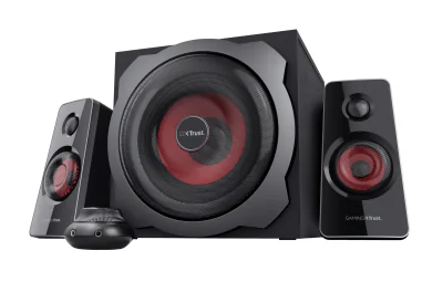 Boxe Trust GXT 38 TYTAN 2.1, intrare audio 3.5 mm, Line-in, putere 120 W, frecventa raspuns 20 Hz, 20.000 Hz, negru