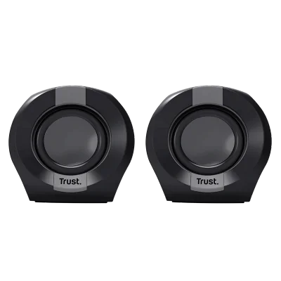 Boxe Trust Polo 2.0 cu fir, putere maxima 8W, audio input 3.5mm, negru
