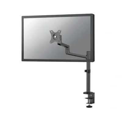 Brat monitor Neomounts DS60-425BL1; pentru display-uri cu diagonale 17"-27", sistem de prindere VESA 75x75~100x100, greutate maxima suportata 8kg, tilt +90°, -30°, swivel +90°, -90°, rotate +360°, distanta fata de perete 128-459mm; inaltime reglabila