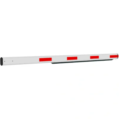 Braț telescopic de 2,7 până la 4,5 m, care poate fi utilizat pe ambele părți ale porții cu braț. Fabricat din aliaj de aluminiu și proiectat cu o carcasă antirugină tratată cu pulverizare electrostatică. Stâlpul principal are o bandă elastică de cauc