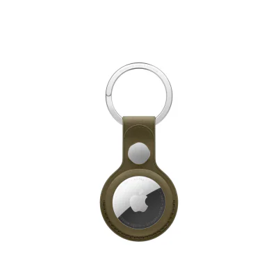 Breloc Apple FineWoven pentru AirTag, Dark Olive