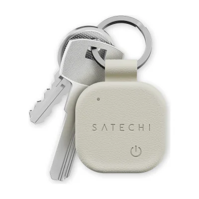 Breloc Satechi FindAll, piele vegană, Sand