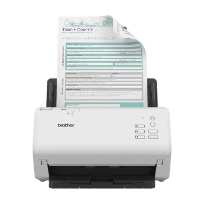 Brother ADS-4300N, 600 x 600 DPI, 1200 x 1200 DPI, 48 bit, 24 bit, 8 bit, 40 ppm