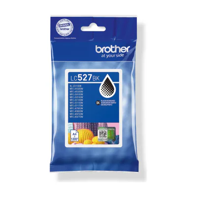 Brother Genuine LC527BK Ink Cartridge - Black, Black, Pigment-based ink, 1 pc(s), 1300 pages, Single pack