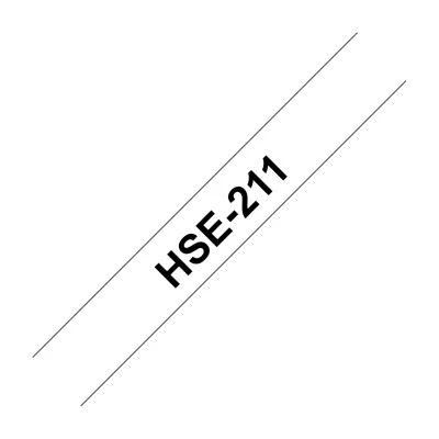 Brother HSE-211, TZe, Black on white, Polyolefin, China, 5 year(s), Brother PT-E300VP