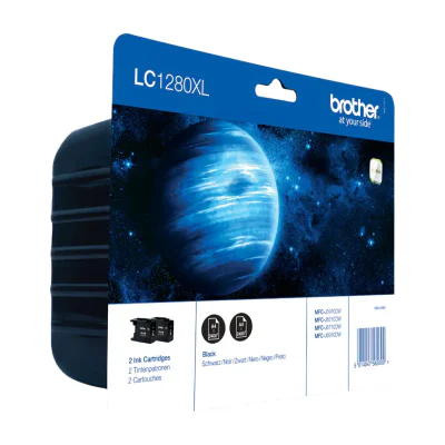 Brother Ink Cartridge Pack: Black x2, Black, Pigment-based ink, 2 pc(s), 2400 pages, Twin pack