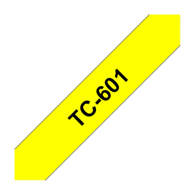Brother Labelling Tape 12mm, Black on yellow, TC, Japan, 5 year(s), Brother, P-touch PT2000, PT3000, PT500, PT5000, PT8E