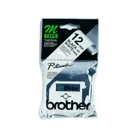 Brother Labelling Tape - 12mm, Black/White, Blister, M, Japan, 1.2 cm, 8 m, 98 mm, 190 mm