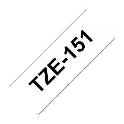 Brother Labelling Tape 24mm, Black on transparent, TZe, Black, Thermal transfer, Philippines, 5 year(s)