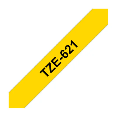 Brother Labelling Tape 9mm, Black on yellow, TZe, Grey, Thermal transfer, Philippines, 5 year(s)