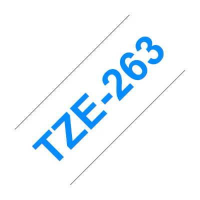 Brother Laminated tape 36mm, Blue on white, TZe, Thermal transfer, China, 5 year(s), Brother