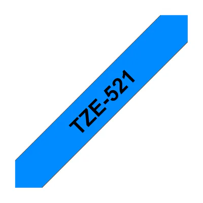 Brother Laminated tape 9mm, Black on blue, TZe, Black, Thermal transfer, Philippines, 5 year(s)
