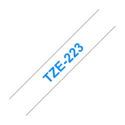 Brother Laminated tape 9mm, Blue on white, TZe, Grey, Thermal transfer, China, 5 year(s)