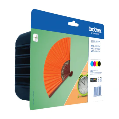 Brother LC-129XLVALBP, Black, Cyan, Maroon, Yellow, 4 pc(s), 2400 pages, 1200 pages, Multi pack