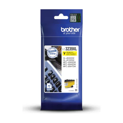 Brother LC-3239XLY, High (XL) Yield, Yellow, Pigment-based ink, 1 pc(s), 5000 pages
