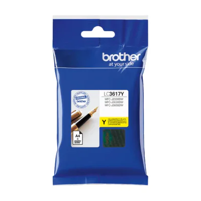 Brother LC-3617Y, Standard Yield, Yellow, Pigment-based ink, 1 pc(s), 550 pages