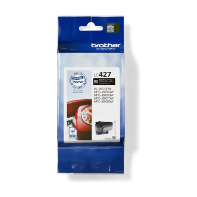 Brother LC-427BK, Standard Yield, Black, Pigment-based ink, 1 pc(s), 3000 pages, Single pack