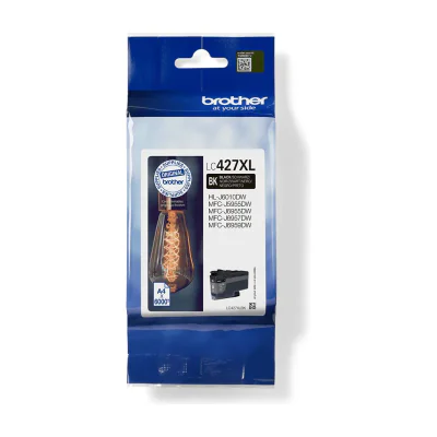 Brother LC-427XLBK, High (XL) Yield, Black, Pigment-based ink, 1 pc(s), 6000 pages, Single pack