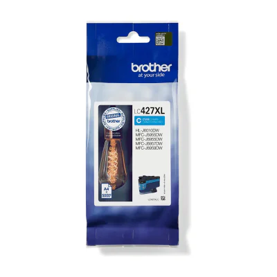 Brother LC-427XLC, High (XL) Yield, Cyan, Pigment-based ink, 1 pc(s), 5000 pages, Single pack