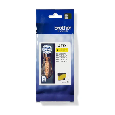 Brother LC-427XLY, High (XL) Yield, Yellow, Pigment-based ink, 1 pc(s), 5000 pages, Single pack