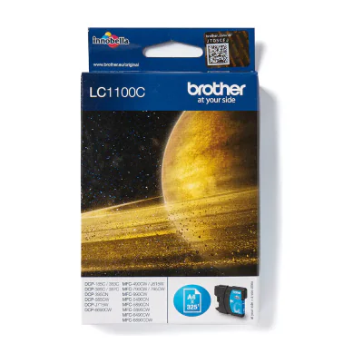 Brother LC1100C, Cyan, 1 pc(s), 325 pages, Single pack