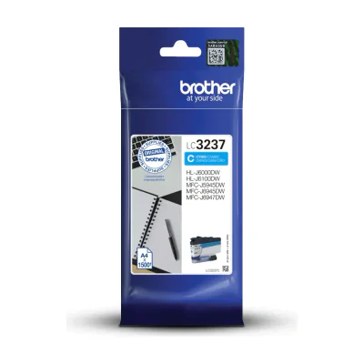 Brother LC3237C, Standard Yield, Cyan, 1 pc(s), 1500 pages, Single pack