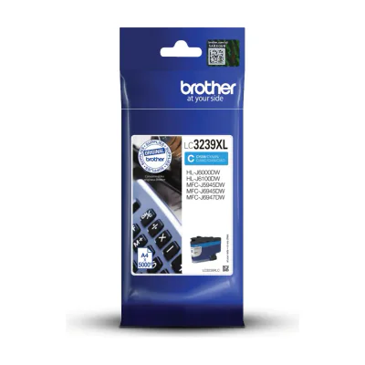 Brother LC3239XLC, High (XL) Yield, Cyan, 1 pc(s), 5000 pages, Single pack