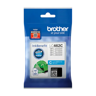 Brother LC462C, Standard Yield, Cyan, 1 pc(s), 550 pages, Single pack