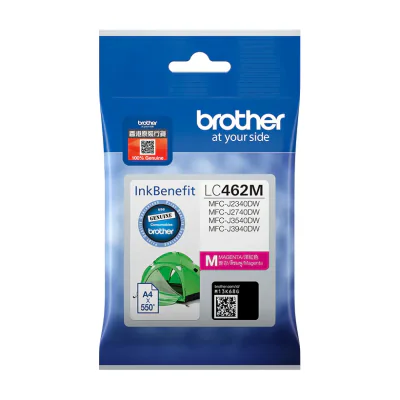 Brother LC462M, Standard Yield, Magenta, 1 pc(s), 550 pages, Single pack