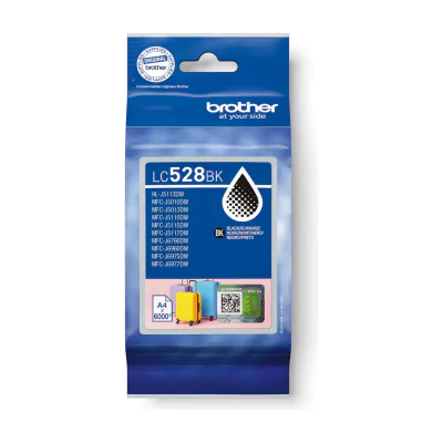 Brother LC528BK, Black, 1 pc(s), 6000 pages, Single pack