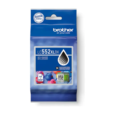 Brother LC552XLBK, Black, Pigment-based ink, 1 pc(s), 3000 pages, Single pack