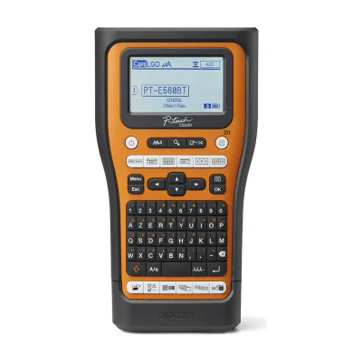 Brother PT-E560BTSP, QWERTY, HSE/TZe, Thermal transfer, 180 x 180 DPI, 30 mm/sec, Wired & Wireless